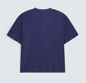 Camiseta de Alta Calidad para Hombre, Color Azul Marino, Cuello Redondo, Manga Corta, Lona Sólida, Transpirable, Ecológica, Antiarrugas, de Secado Rápido, Corte Regular - Product Image 3