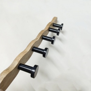 Wooden Wall Hook <b>Rack</b> Modern Wall Mounted Coat <b>Rack</b> with 5 Hooks for Entryway Bedroom Bathroom Wholesale - Product Image 4