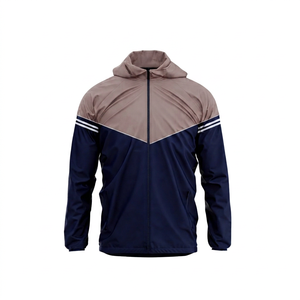 Chaqueta Deportiva Color Block para Hombre, con Capucha, Cierre de Cremallera, Estilo Deportivo, para Otoño, Exterior de Poliéster - Product Image 3