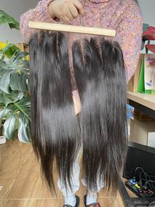 [CIERRE/FRONTAL DE N.A.H HAIR] Paquete de cabello humano vietnamita virgen Cabello natural con cierre/frontal, cabello con moño de cierre - Product Image 2