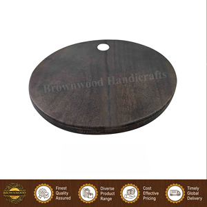 Fournisseur en gros de planches à découper rondes en bois d'acacia de qualité standard pour hôtels et restaurants, usage en cuisine - Product Image 2