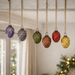 Ornements de Noël en verre faits à la main VIXM-14008 |   Décorations de Noël suspendues de style vintage, personnalisables, de haute qualité, ensemble premium - Product Image 3