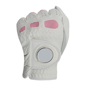 Nouveaux gants de golf personnalisés pour hommes et femmes, main gauche et droite, en cuir Cabretta avec marqueur de balle, prix usine - Product Image 3