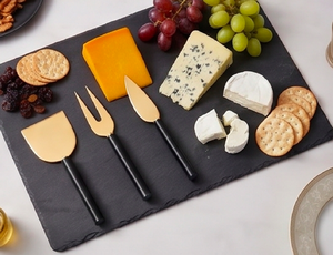 Top Quality <b>Cheese</b> <b>Knife</b> <b>Set</b> With Black Handle Eco Friendly Perfect For Household Events And Catering Use And Dining Use - Product Image 6