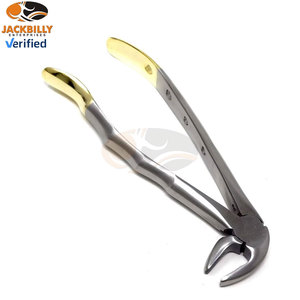 Pinzas Dentales Dentadas para Extracción MD3, Incisivos Inferiores, Caninos, Bicánidos, Raíces, Instrumentos Médicos de Calidad Premium, Dorados - Product Image 4