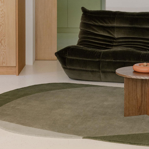 Hand Tufted Wool <b>Rug</b> Modern <b>Abstract</b> Area <b>Rug</b> Organic Geometric Designer Carpet Contemporary Living Room Handmade Decor - Product Image 3