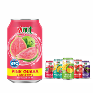 Bebida de jugo de guayaba VINUT 330ml, sin azúcar, precio de fábrica, OEM/ODM, Etiqueta Privada, fabricante de Vietnam de muestra gratis - Product Image 1