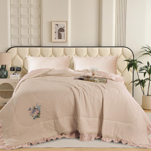 Juego de Ropa de Cama de Lujo Ultra Suave con Edredón de Lavanda |   Edredón Ligero de Tela Hipoalergénica |   Manta Cálida y Acogedora para Decoración de Dormitorio - Product Image 1