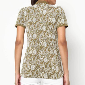 Camisas de Mujer al por Mayor con Impresión por Sublimación Personalizada, Camiseta Polo Blanca de Alta Calidad 100% Algodón - Product Image 2