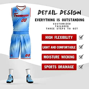 Conjunto de Uniforme de Baloncesto Personalizado para Hombre, de Secado Rápido, Ropa Deportiva Profesional, Transpirable, con Patrón 3D, Jersey para Escuela Secundaria - Product Image 2