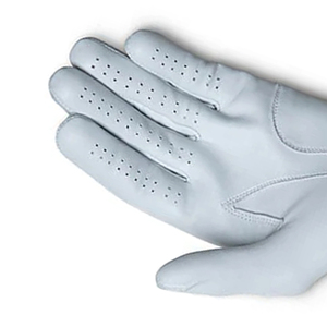 Gant de golf en cuir véritable blanc, main droite, respirant, à enfiler, unisexe, pour le sport - Product Image 6