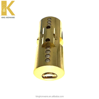 Nuevo Diseño OEM, Cerradura Cilíndrica Europea de Latón Brillante de la Mejor Calidad, Grabada con Láser, Kit de Llaves Maestras, 2 Llaves, 60 mm ANSI