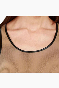 Camiseta sin mangas de algodón 95% para mujer, estilo casual, color liso, sexy, sin mangas, para verano, venta al por mayor - Product Image 4
