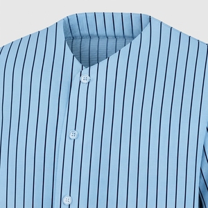 Camiseta de Béisbol para Hombre, Sublimada, con Cuello Mao, Sin Tirantes, Manga Corta, Botones, Nombre del Equipo Personalizado, Transpirable, 100% Poliéster - Product Image 4