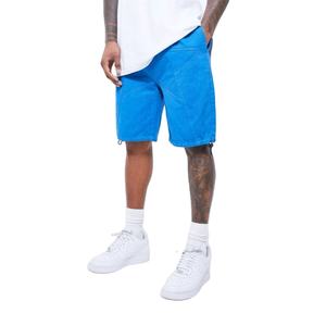 Custom Joggerสีสัน 3Dพัฟพิมพ์กลางแจ้งกางเกงขาสั้นผู้ชายดิบขอบฝรั่งเศสเทอร์รี่ผ้าฝ้ายวินเทจกรดล้างกางเกงขาสั้นสําหรับชาย - Product Image 1