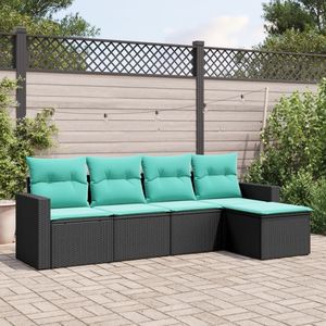 Conjunto de Sofás Negros para Jardín - Product Image 1