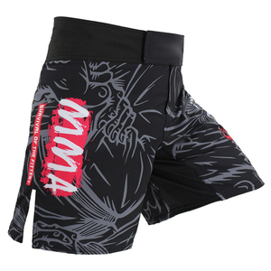 Pantalones Cortos de Compresión MMA No Gi al por Mayor, Spats de Grappling con Logo Frontal, 100% Poliéster Duradero, Estampado por Transferencia Térmica, 160g, Sin Costuras - Product Image 5