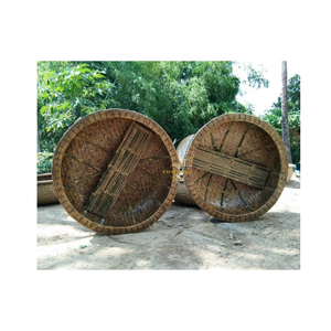 เรือไม้ไผ่สานมือคุณภาพพรีเมียม สำหรับตกแต่งสวน ขายส่ง - Product Image 3