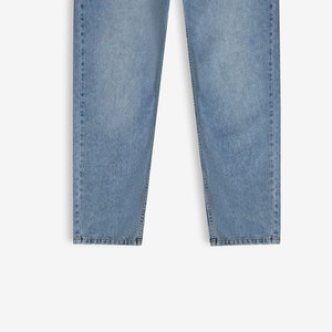 Pantalon en jean pour homme, style tendance, couleur unie, longueur intégrale, streetwear, décontracté, avec poches - Product Image 2