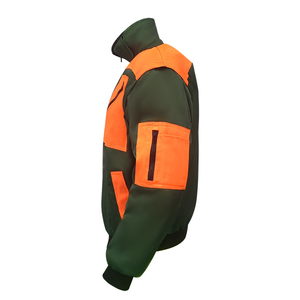 เสื้อกั๊กสะท้อนแสงคุณภาพสูง โพลีเอสเตอร์ 100% แบบ Bomber Vest 6 กระเป๋า กันน้ำ แจ็คเก็ตนิรภัยมาตรฐาน ANSI Class 1 สำหรับความปลอดภัยบนท้องถนน ปรับแต่งได้ - Product Image 2