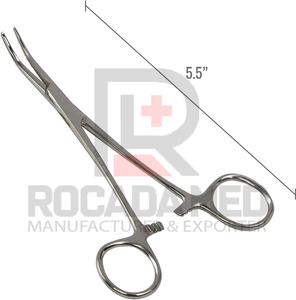 Pinzas Hemostáticas Precisas Kelly con Bloqueo, Pinza de Sujeción Plateada, Manual, Recta/Curva, Acero Inoxidable - Product Image 2