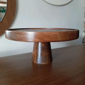 Support à gâteau élégant en bois pour la présentation de gâteaux, cupcakes et pâtisseries sur comptoir de boulangerie, table de café et pour les fêtes - Product Image 1