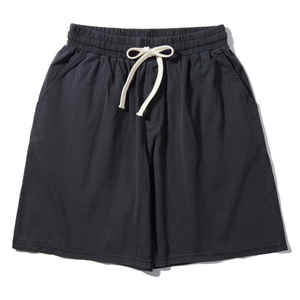 Men's Solid Brown Cotton Bermuda Shorts Mid Waist Drawstring Casual Style Breathable Woven Fabric Pockets - Product Image 3