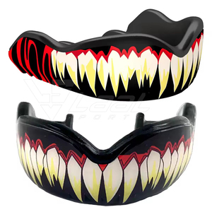Protège-dents sportif personnalisé motif monstre vampire, thermoformable en EVA pour boxe, MMA, rugby, arts martiaux - Product Image 1
