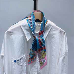 Fashion Women's <b>Square</b> <b>Silk</b> <b>Scarf</b> 2026 New Brand Design Luxury Customizable Skin-Friendly Four Seasons Use - Product Image 4