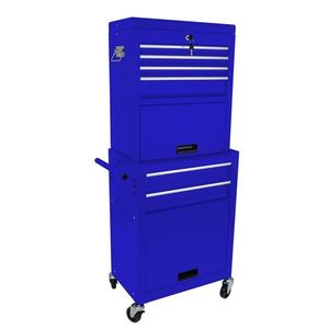 BLUE 6-Drawer Rolling Tool Chest with Wheels High Capacity Auto Repair Tool Storage Cabinet - Product Image 3