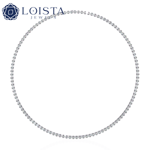 Colliers tennis en diamants Source Diamond Factory, bijoux en or 18 carats, cadeaux, fêtes et mariages, collier unisexe - Product Image 1