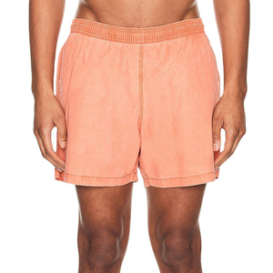 Summer Vintage Acid Wash Mens Heavyweight Canvas <b>Shorts</b> 100% Cotton Quick Dry Drawstring Closure Mid Waist Streetwear Solid - Product Image 6