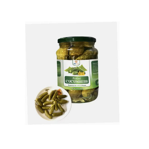 Cornichons délicieux fabriqués au Vietnam, en promotion, best-sellers, qualité supérieure, en saumure, conditionnés dans un bocal Mason de 720 ml - Product Image 1