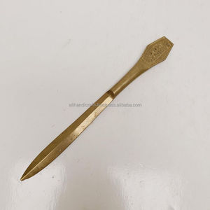 <b>Brass</b> <b>Letter</b> Opener with Sleek and Simple Ornate Design – A Practical Tool for <b>Letters</b>, Bills, and Packages - Product Image 3