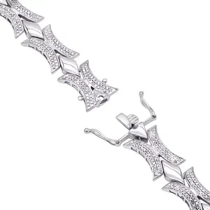 Pulsera de Diamantes Cultivados en Laboratorio EtherStar BRC-1023 2.0 CTW, Oro Sólido de 14K/18K, Joyería Fina de Lujo para Mujer, Certificación IGI, Estilo Hip Hop - Product Image 2