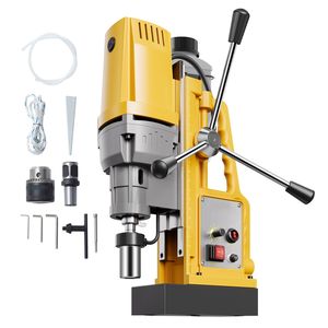 Trapano Magnetico Elettrico Portatile 1400W, 2 Diametri di Foratura, Velocità Variabile 0-750 RPM, Motore di Foratura 2922 Lbf - Product Image 1