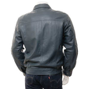 Chaqueta de Cuero de Invierno para Hombre, Personalizada, de Alta Calidad, Cálida, con Bolsillos, Transpirable, Resistente al Viento e Impermeable, Estilo Urbano a la Moda - Product Image 2