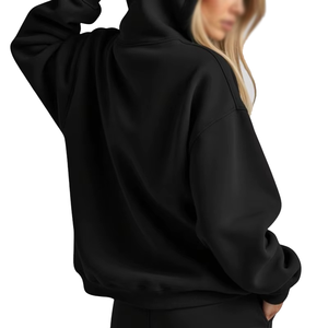 Sweat à capuche oversize personnalisé brodé pour femme, en molleton, coupe décontractée et ample, idéal pour l'automne et le printemps - Product Image 6
