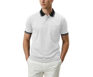 Polos de Manga Corta para Hombre de Alta Calidad, Secado Rápido, Cuello Polo en Contraste, Bolsillo con Decoración de Botones, Tejido de Punto de Calidad - Product Image 6