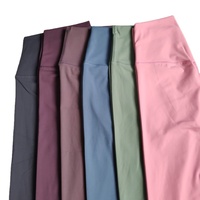 Leggings de yoga capri taille haute pour femmes, séchage rapide, respirants, en Spandex/Nylon, sans coutures, pour fitness et gym, vente en gros