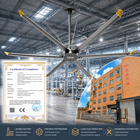 Ventilador Industrial Grande de Techo para Almacenes de Acero, Venta Directa, Tipo Tambor, Caja de Nebulización de Aire
