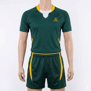 Ensemble de vêtements de sport durables pour équipe, uniforme de rugby avec tissu respirant, coupe confortable pour les matchs - Product Image 1