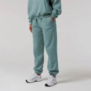 Ensemble pantalon et sweat à capuche oversize pour femme, couleur unie, 100 % coton, écologique, longueur intégrale, imprimé délavé à l'acide - Product Image 4