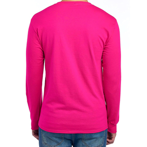 Camisetas de manga larga con cuello redondo, camisetas de rendimiento, precio económico directo de fábrica, camisetas de manga larga para hombre. - Product Image 5