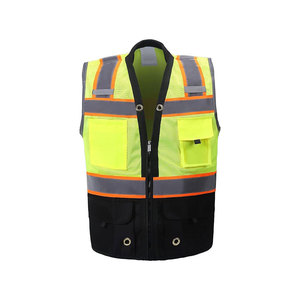 Visibility Jacket Hi Vis Workwear Clothing Safety <b>Reflective</b> Security <b>Vest</b> - Product Image 3