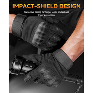 Gants de moto et de cyclisme imperméables, respirants, compatibles avec les écrans tactiles, avec protection rigide pour les doigts, pour les sports de plein air unisexes - Product Image 4