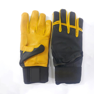 Baseball Batting Gloves High Quality Leather Customized Adults <b>Hook</b> and Loop PK SHIFT Sports Accept Customized Logo Ambidextrous - Product Image 2