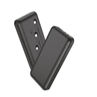 Batterie externe portable 10000 mAh Li-Polymère, charge rapide, entrée USB-C, double sortie USB, affichage LED pour téléphones
