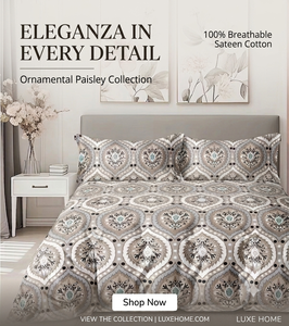 Premium 3-Piece Queen Size Microfiber <b>Printed</b> Bedding Set 400TC Soft Touch <b>Sheet</b> 2 Pillow Covers Fade Wrinkle Hospital - Product Image 3