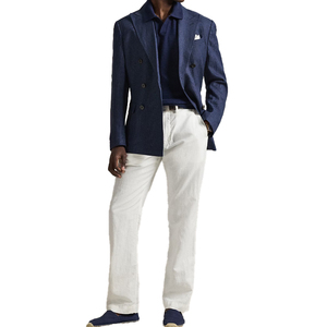 Suéter Premium para Hombre, de Manga Larga, en Algodón y Lino Texturizado, Marca Privada OEM, Transpirable, Ligero, Tejido Casual, Personalizado - Product Image 5